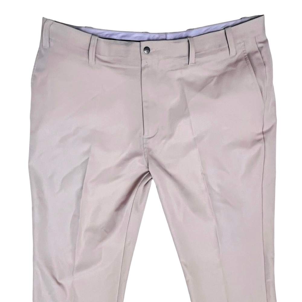 Callaway Mens Golf Pants Beige Flat Front Sz 40x30 - Picture 4 of 12
